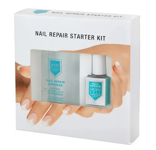MICRO CELL NAIL REPAIR STARTER KIT - Optimales Set für brüchige Nägel! Enthält NAIL REPAIR für stärkere Nägel und acetonfreien REMOVER für sanfte Lackentfernung. Ideal für die tägliche Pflege.