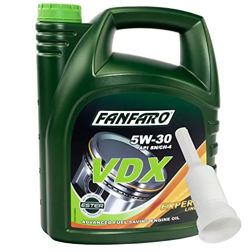 Motoröl Motor Öl FANFARO 5W-30 VDX API SN/CH-4 5 Liter mit Ausgießer
