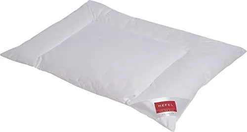 Bauchschläferkissen Hefel 80x80 cm - Ideal für Nacken- und Rückenentlastung - Kissen für Bauchschläfer, besonders flach und allergikergeeignet, sorgt für optimalen Schlafkomfort und Entlastung von Nacken und Schultern.