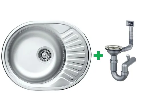 Faizee Edelstahlspüle 60x50,5 cm – Modernes Design mit Zubehör - Hochwertige Edelstahl-Einbauspüle für Küche und Bar. Robust, langlebig und leicht zu reinigen. Inkl. Siphon-Set und Montagehaken. Perfekt für den täglichen Einsatz!