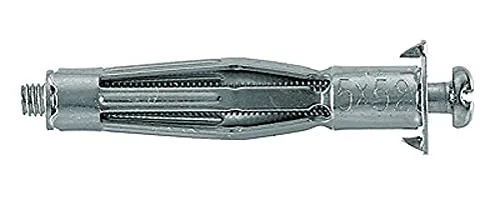 Fischer HM 5x65 S - Hohlraum-Metalldübel Mit Schraube Zum Befestigen Von Bildern, Gardinenschienen In Plattenbaustoffen - 20 Stück - Art.-Nr. 538883