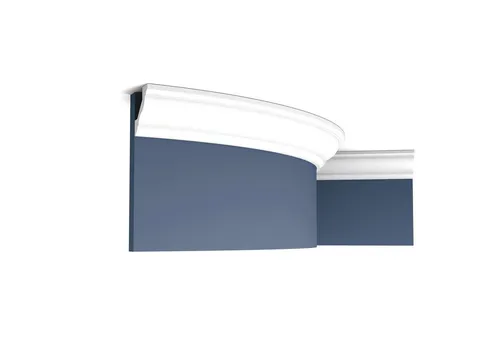 Orac Decor Flexprofil CX110F - Flexible Zierleiste für kreative Wandgestaltung - Abschlussprofile für Innen- und Außenbereich, flexibel und ideal für gebogene Wände oder Decken. Hochwertige Stuckleiste aus Polyurethan, vorgrundiert und leicht zu installieren.