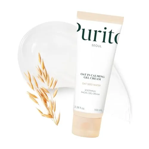 PURITO Oat In Calming Gel Cream | Soothing solution for Sensitive Skin | Lightweight, Non-Comedogenic, Fragrance-Free, Vegan & Cruelty-free | Korean Skincare, 100mL 3.38 fl.oz