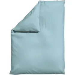 Schlafgut Bettdeckenbezug Woven Satin, Hellblau, 155x220 cm - Bettwäsche aus Woven Satin, pflegeleicht und atmungsaktiv. Zertifiziert nach Oeko-Tex® Standard 100 für schadstoffgeprüfte Qualität.