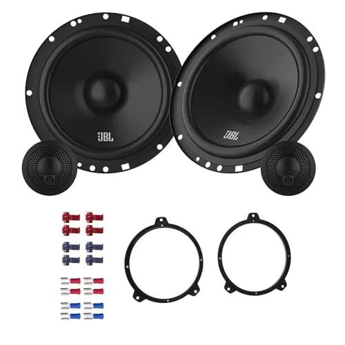 JBL Stage161CFS Lautsprecher mit Einbauset passend für BMW 3er Limo (E46) 1998-2005 Türen vorne/hinten 450 Watt 165mm 2 Wege Kompo