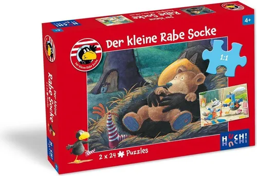 Der kleine Rabe Socke - Puzzle 1. 2 Puzzle mit 24 Teilen