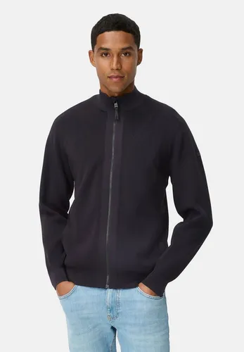 camel active Strickjacke Langarm Stehkragen blau L (50/52) für Herren - Modische Strickjacke in Navyblau mit Stehkragen und seitlichen Taschen. Ideal für den lässigen Look und angenehm zu tragen. Pflegeleicht und aus hochwertigem Feinstrick gefertigt.
