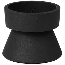Broste Copenhagen Kerzenleuchter Anker black 7cm - Eleganter Kerzenständer von Broste Copenhagen (7 cm) aus hochwertigem Aluminium in mattem Schwarz. Ideal für Teelichter oder kleine Stumpenkerzen, vereint er skandinavisches Design mit Funktionalität und schafft eine stilvolle Atmosphäre.