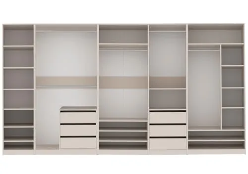 Produktbild Marmex TRES R SET Kleiderschrank ohne Türen 380x206x51cm
