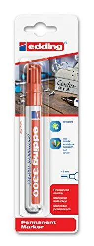 edding 3300 Permanentmarker rot 1-5 mm Stift Permanent Universalmarker
