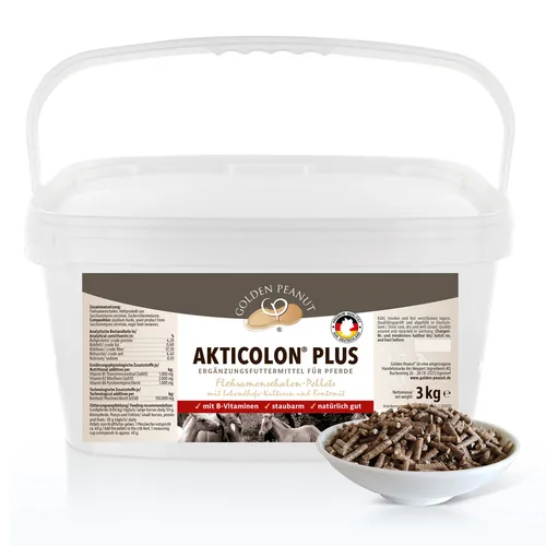 Akticolon Plus Flohsamen Pellets 3 kg prebiotisch Vitamin B Zusatzfutter Pferd