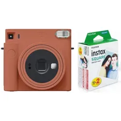 Fujifilm INSTAX SQ1 Terracotta Orange Sofortbildkamera mit Filmset - Sofortbildkamera in stylischem Terracotta Orange, ideal für kreative Momente, inklusive Filmset für sofortige Erinnerungen.