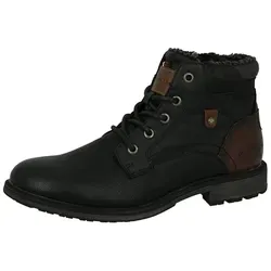 Tom Tailor Herren Stiefel mit Warmfutter - Wanderschuhe mit warmem Innenfutter und rutschfester Laufsohle, ideal für kalte Wintertage und vielseitig kombinierbar.