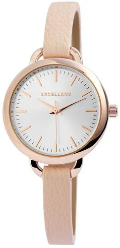 Excellanc Quarzuhr EX0319 - Elegante Damenuhr aus Lederimitat, ideal für den Alltag und besondere Anlässe. Stilvolles Design trifft auf hohe Funktionalität.