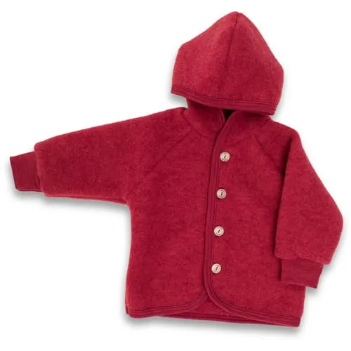 Engel Natur Kinder Fleece Hoodie Jacke, jaspis Melange von Engel