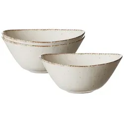Ritzenhoff & Breker Casa Servierschale oval 3er Set - Beige - Schalen & Schüsseln: Charmanter Vintage-Look mit Unikat-Charakter, spülmaschinenfest und ideal für kreative Mix & Match-Kombinationen.