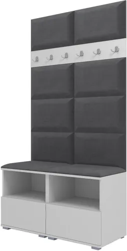 Garderoben-Set Nela III in silber von Ravio