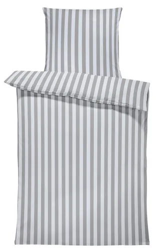 One Home Bettwäsche Gestreift, Jersey, 2 teilig, Streifen elegant, kuschelig weiche Baumwolle Normalgröße