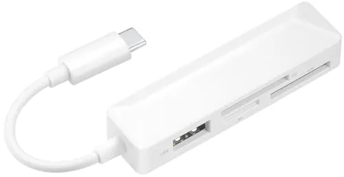 DUOBAGMA kartenlesegerät USB Card Reader,4 In 1 USB C kartenleser Unterstützt Kompatibel Android Window für MS/SD/TF/Maus