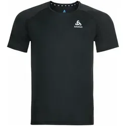 Odlo Crew Neck Essential Chill-Tech Laufshirt Herren - Schwarz, Größe S - Laufbekleidung für heiße Tage, mit Chill-Tech Technologie für ein kühles Tragegefühl und optimales Klima während intensiver Workouts.