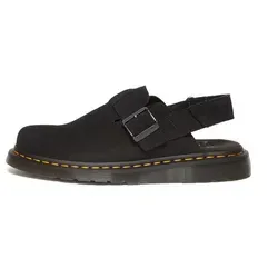 DR. MARTENS JORGE II e.h. Suede Sandale schwarz 46 - Herren-Pantoletten in Größe 46, aus hochwertigem Leder mit bequemem Riemenverschluss und robustem Gummi-Laufsohle für optimalen Tragekomfort.