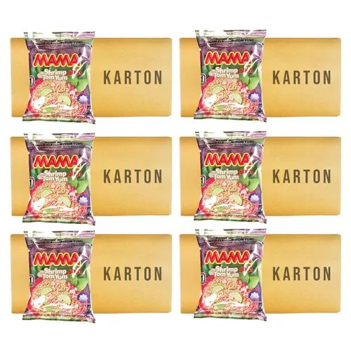 180er Pack (180x60g) Mama Instant Nudelsuppe Tom Yum Shrimp Instantnudeln Tüten