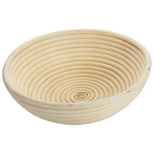 Thiru Gärkorb rund aus Peddigrohr, Ø 24,5 cm - Optimale Gärbedingungen für Ihre Backkunst! Dieser Gärkorb aus geruchlosem Naturmaterial fasst bis zu 2000 g Teig und ist leicht zu reinigen.