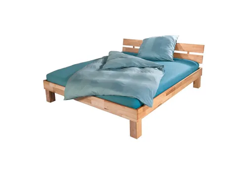 Bubema Juliane – Massivholzbett aus Kernbuche - Massivholzbett in Naturoptik, stabil und hochwertig verarbeitet. Ideal für ein gemütliches Schlafzimmer und belastbar bis 400 kg. Genießen Sie nachhaltigen Schlafkomfort!