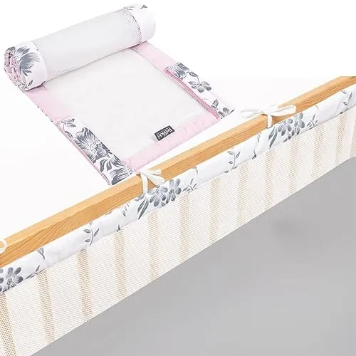 Bettumrandung Babybett, Kinderbett Umrandung 180x30 cm Bettumrandung, Nestchen Babybett Umrandung, gitterbett schutz