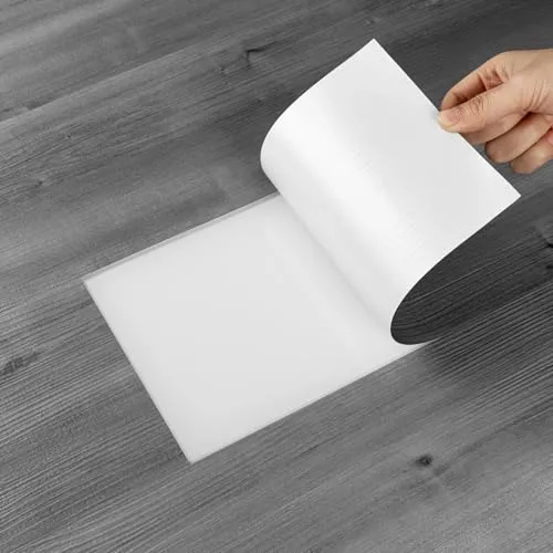 Vinylboden Selbstklebend PVC Bodenbelag Selbstklebende Fliesen Vinyl Holzoptik Bodenaufkleber Wasserdicht Verschleißfest für Küche Wohnzimmer Badezimmer Grau Holz 15X90cm 10pcs