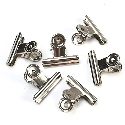 Stück kleine Verschlussclips Metall | 30mm Tüten Clips | Brief Klammern aus Edelstahl mit starker Federkraft | Lebensmittelbeutel Verschlussklammern | Metallklemmen für EIN luftdichtes Abschließen 10