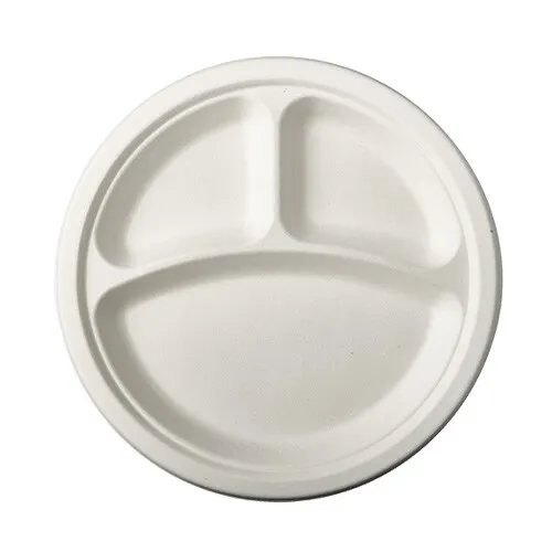 Papstar Teller Pure 3-geteilt weiss