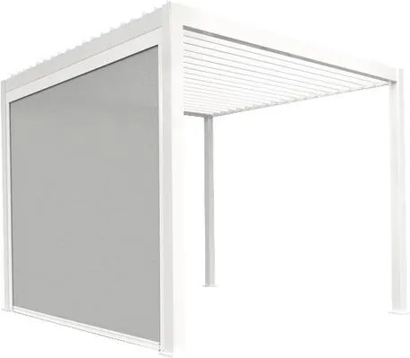 Mirador Sonnen Rollo für 3,6m Pergola - Weißer Sicht- und Windschutz - Pavillons & Pergolen, hochwertiges Aluminium-Rahmenmaterial für maximale Stabilität und Langlebigkeit.