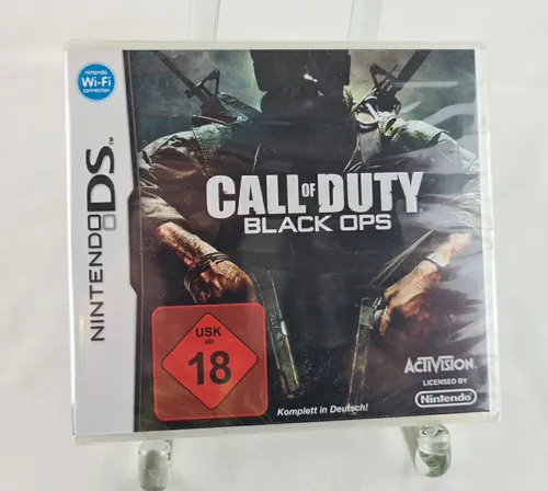 Nintendo DS Spiel - Call of Duty: Black Ops - NEU und versiegelt - Actiongeladenes Shooter-Spiel für Nintendo DS, ideal für Fans von spannenden Missionen und Multiplayer-Action.