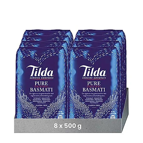 Tilda Pure Original Basmati Rice, 8er Pack (8x500g)