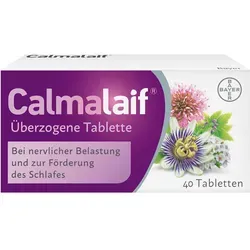 Calmalaif überzogene Tabletten 40 St - Arzneimittel zur Stressbewältigung, ideal für eine entspannte Lebensweise und zur Unterstützung bei nervöser Unruhe.