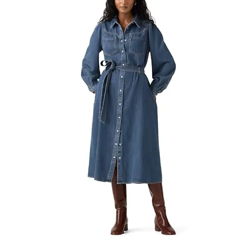 Levi's Journey Ls Maxi Dress Celestial Blue von Levi's