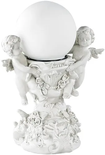 Lunartec Beleuchteter Engel: Solar-LED Grabengel für romantische Stimmung - Tierfiguren & Tierstatuen - Bezaubernde Deko-Leuchte mit Dämmerungsautomatik und bis zu 8 Stunden Leuchtdauer, ideal für Garten und Terrasse.