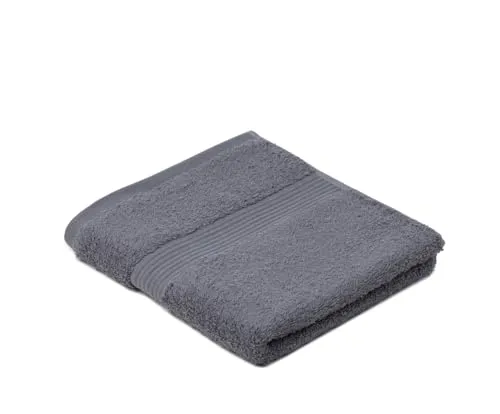 liebling Handtuch, 100% hochwertige Baumwolle, Serie Miami, 50 x 100 cm, waschbar & trocknergeeignet, Farbe: anthrazit