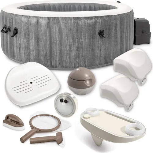 INTEX 28440 Whirlpool PureSPA Bubble Greywood Deluxe Ø196cm