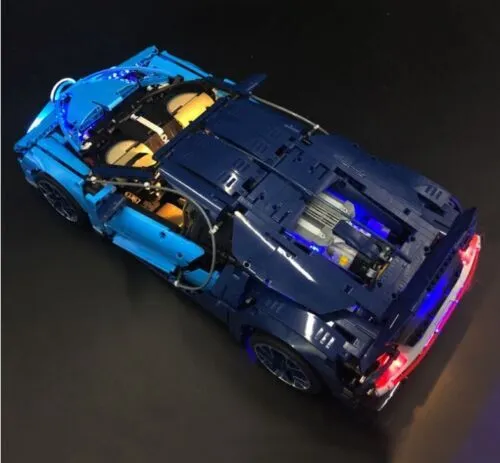 LED Licht Beleuchtung SET Akku Box passend für Lego Bugatti Chiron Modell 42083
