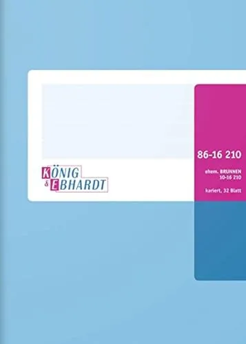 König und Ebhardt König & Ebhardt 8616210 Geschäftsbuch / Kladde (A6, kariert, mit festem Kopf, 70g/m², 32 Blatt Drahtheftung)