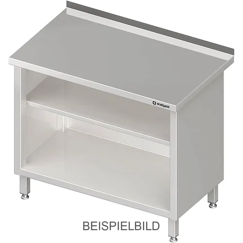 Arbeitsschrank offen, mit Grund- und Zwischenboden, 900x600x850 mm, ohne Aufkant