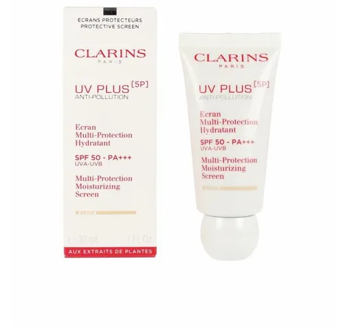 Clarins UV Plus [5P] Multi-Protection Moist. Screen SPF50 - Hochwertige Sonnencreme mit Lichtschutzfaktor 50, ideal für täglichen Schutz und Feuchtigkeit. Perfekt für alle Hauttypen und bietet einen zuverlässigen Schutz bei Sonneneinstrahlung.