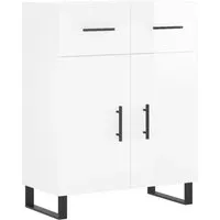 vidaXL Hochglanz-Weiß Sideboard 69,5x34x90 cm