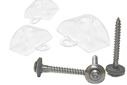 Abstandhalter 76/18 für Sinus/Wellblech + Spenglerschrauben 4,5x45 100 Stück Edelstahl A2