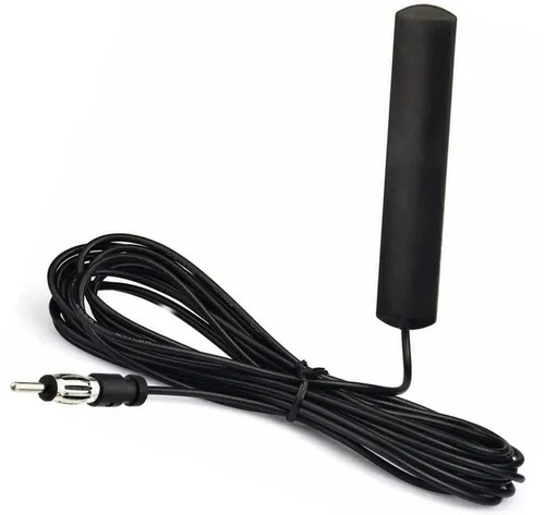 Auto Radio Scheiben Antenne AM FM UKW DIN Adapter 5m Kabel Glas Klebe Antenne