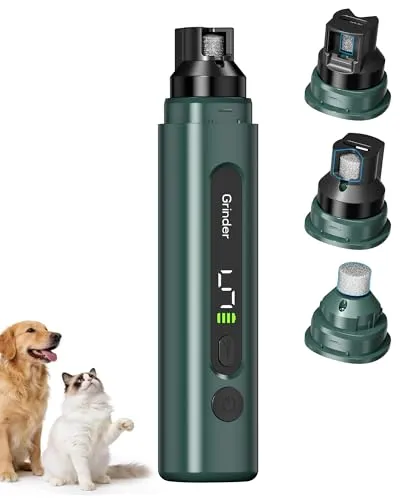 RZPTL Krallenschleifer für Hunde – 5 Stufen mit Licht und Staubschutz
