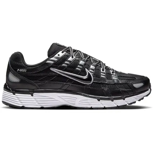 NIKE Herren Freizeitschuhe P-6000 - Inspirierter Freizeitschuh im ikonischen Style der 2000er Jahre. Atmungsaktives Mesh und komfortable Dämpfung sorgen für ein angenehmes Tragegefühl. Ideal für den Alltag und Freizeitaktivitäten.