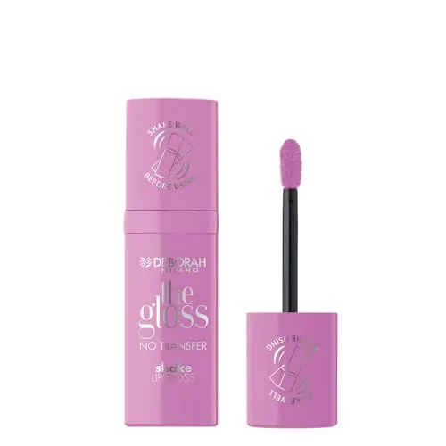 Deborah Milano The Gloss, No Transfer, Nr. 03 Light Pink, Lip Gloss mit leichter Deckkraft und hohem Glanz, 4 ml